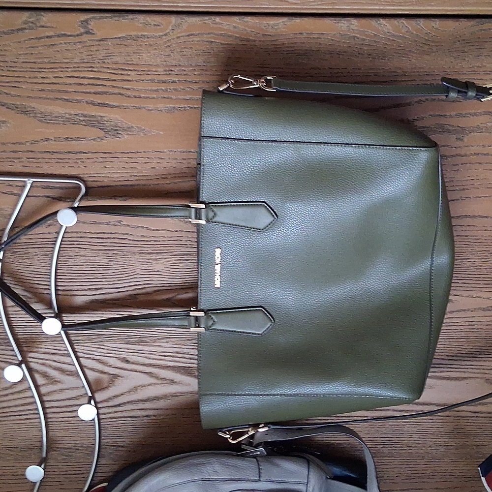 Michael Kors Olive Green Tote Bag